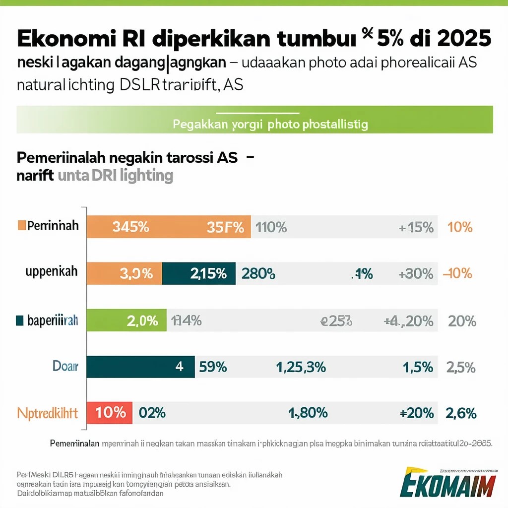 Ekonomi RI Diperkirakan Tumbuh ~5% di 2025 Meski Ada Ketegangan Dagang – Pemerintah Upayakan Negosiasi Tarif AS